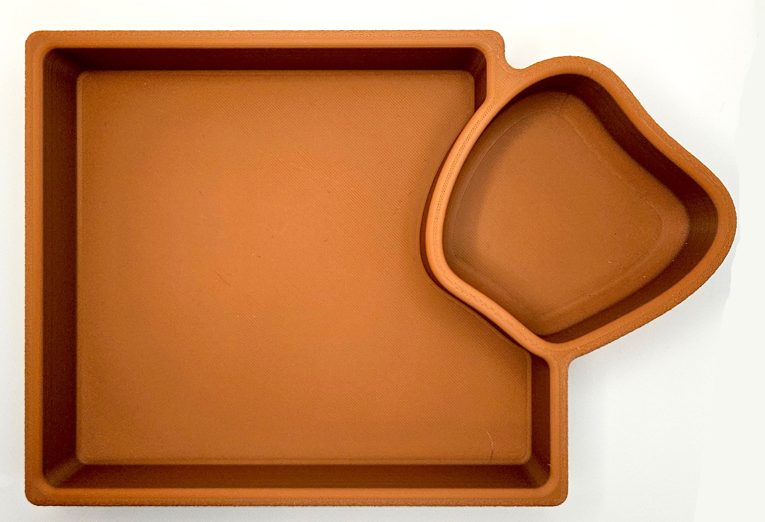 Key Tray Organizer - Dual Compartment Entryway Valet