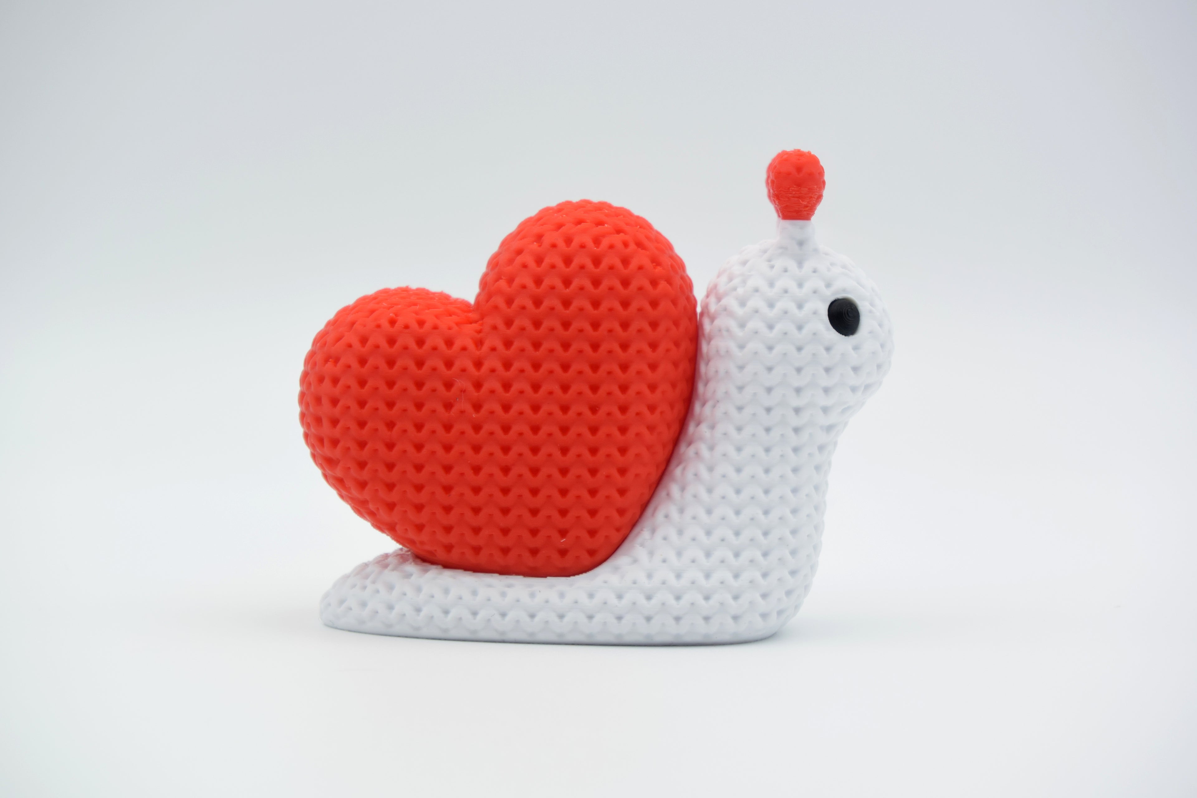 Knitted Valentine's Day Snail