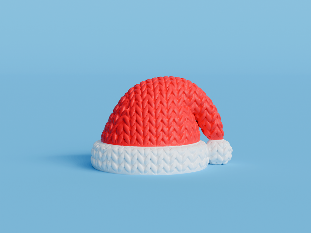 Knitted Mini Santa Hat