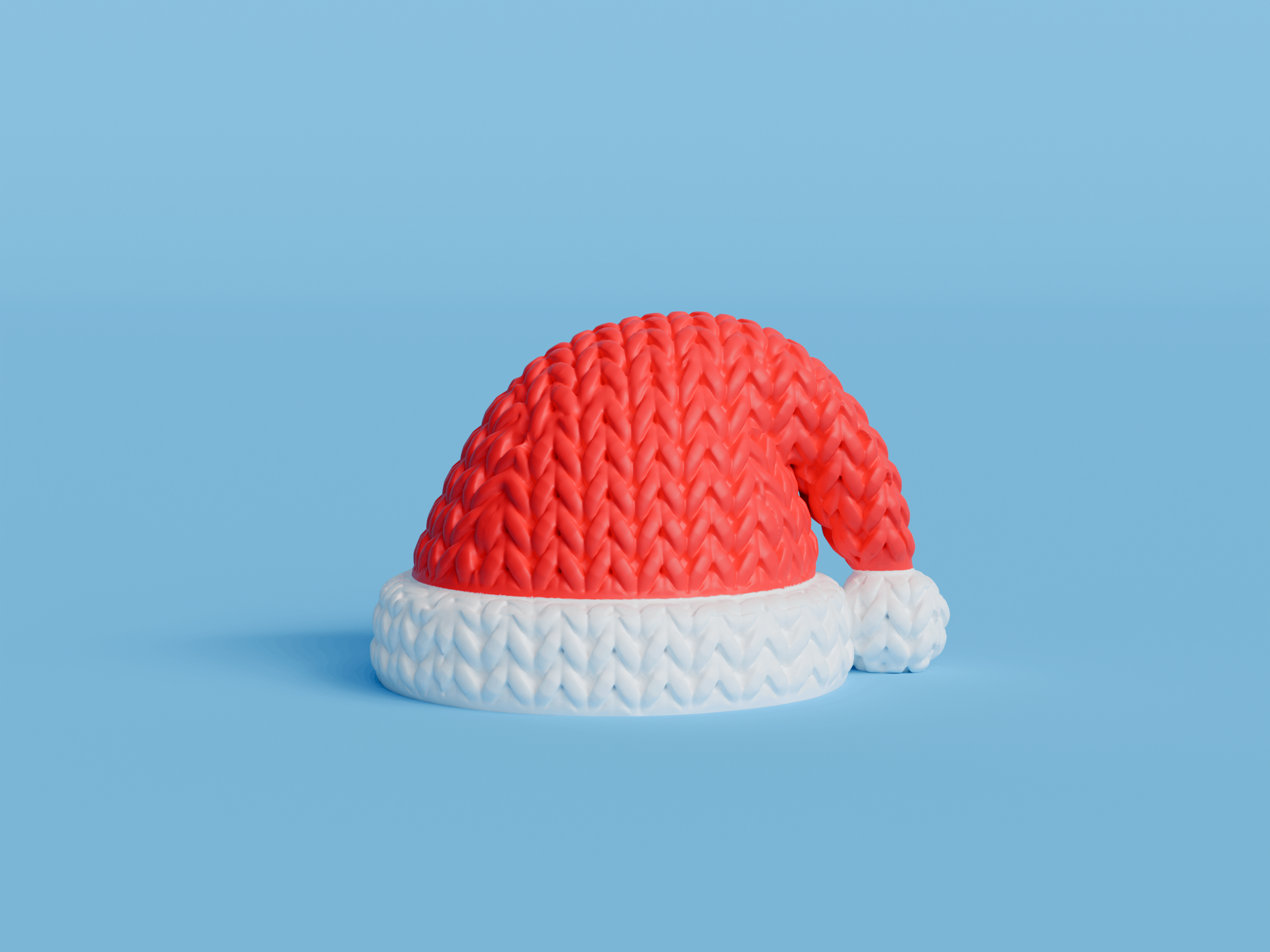 Knitted Mini Santa Hat