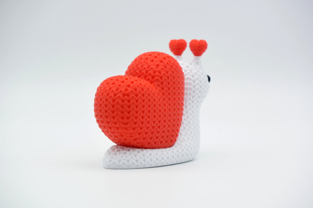 Knitted Valentine's Day Snail