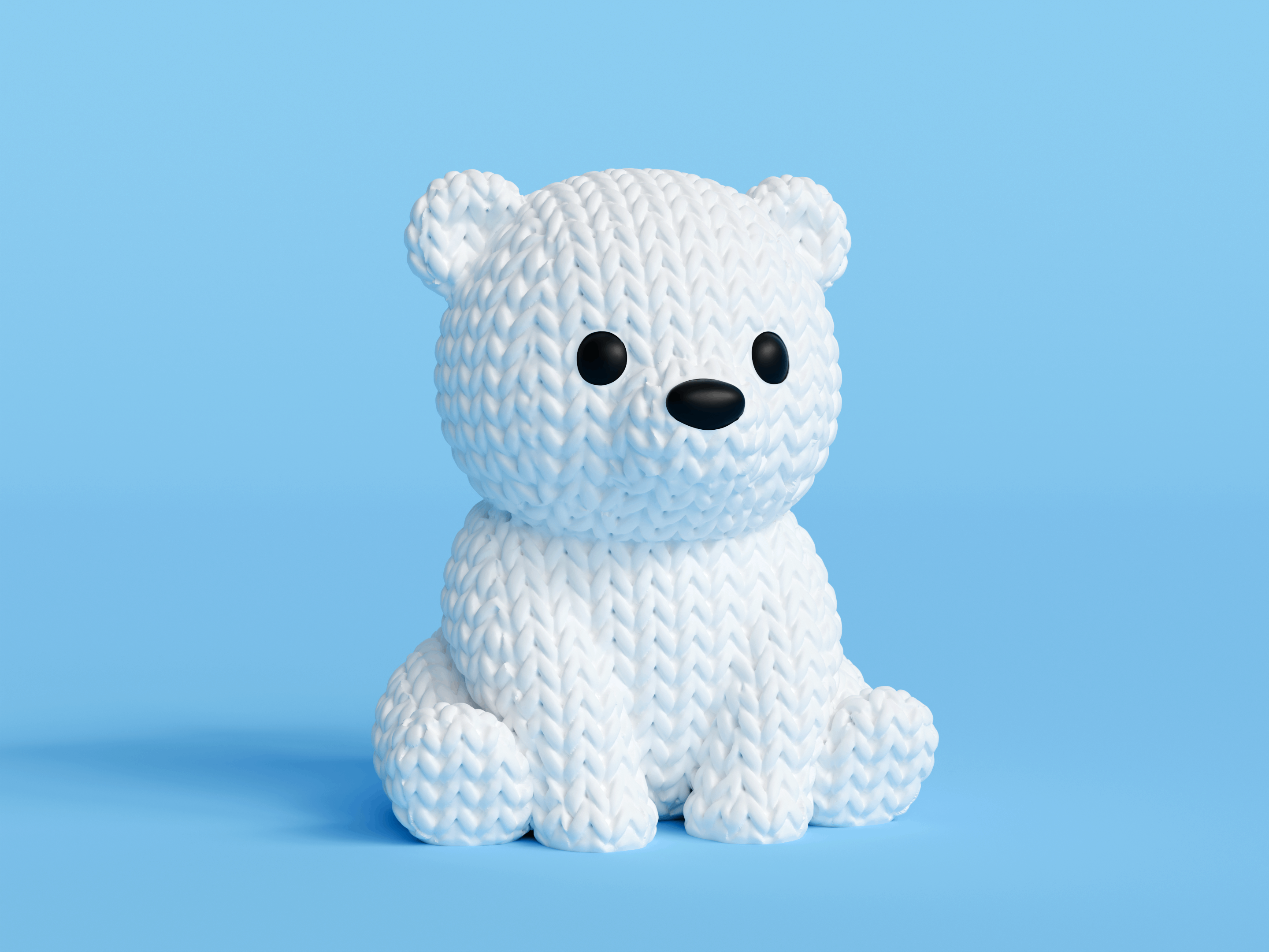 Knitted Baby Polar Bear